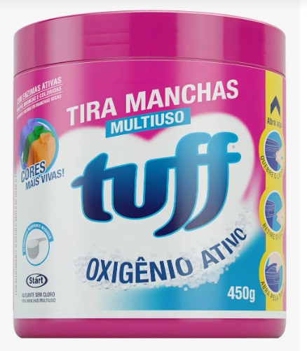Tira Mancha Tuff Roupa Colorida/Branca - 450G